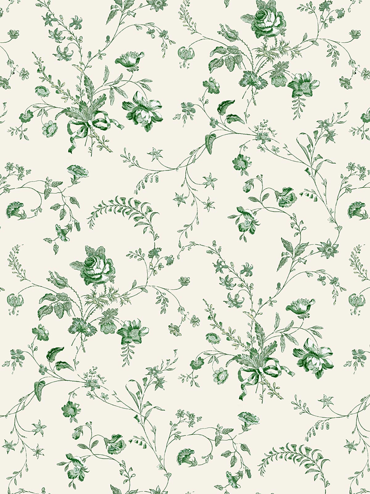 Petite Laure Wallpaper - Celadon