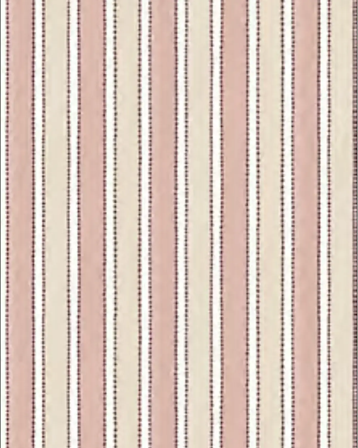 Picot Stripe Wallpaper - Rose Pink