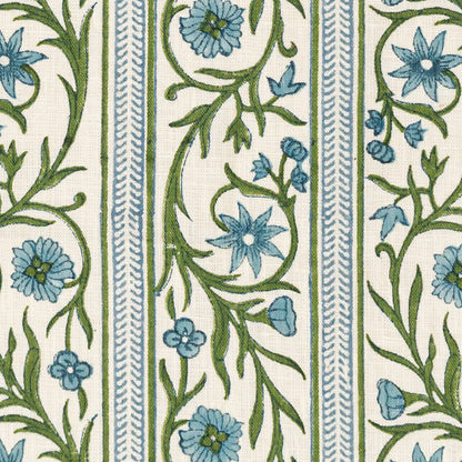 Floral Stripe - Hosta / Iris