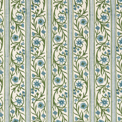 Floral Stripe - Hosta / Iris