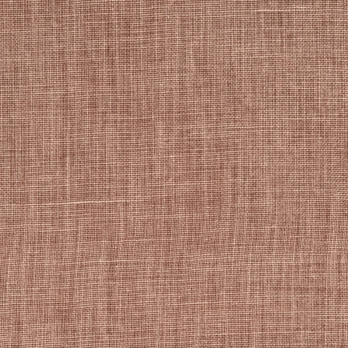 Mid Weight Laundered Linen - Rust Red