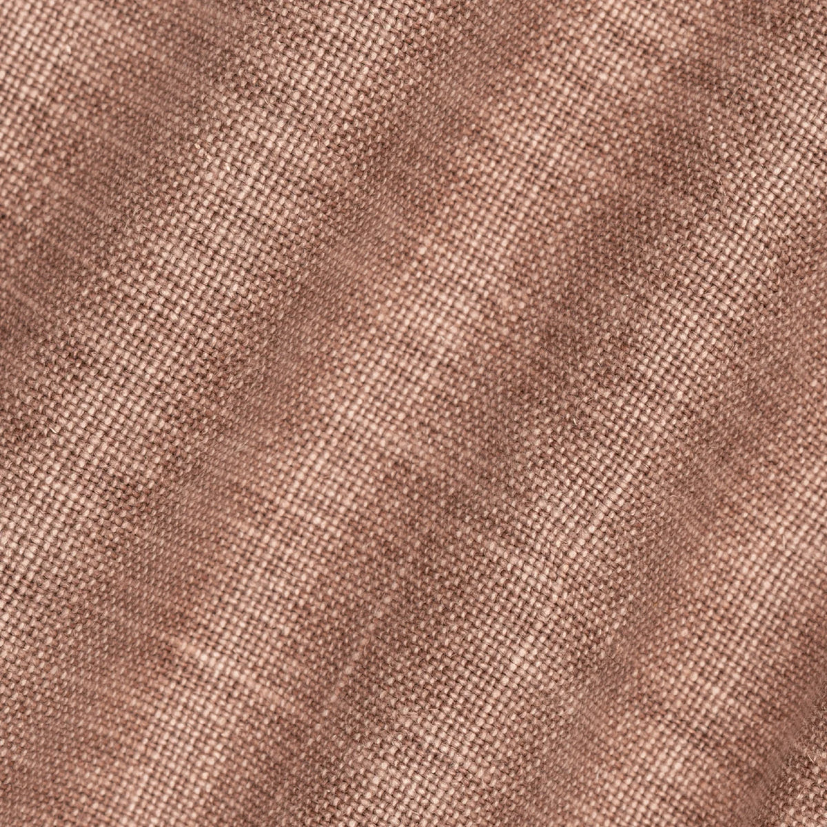 Mid Weight Laundered Linen - Rust Red
