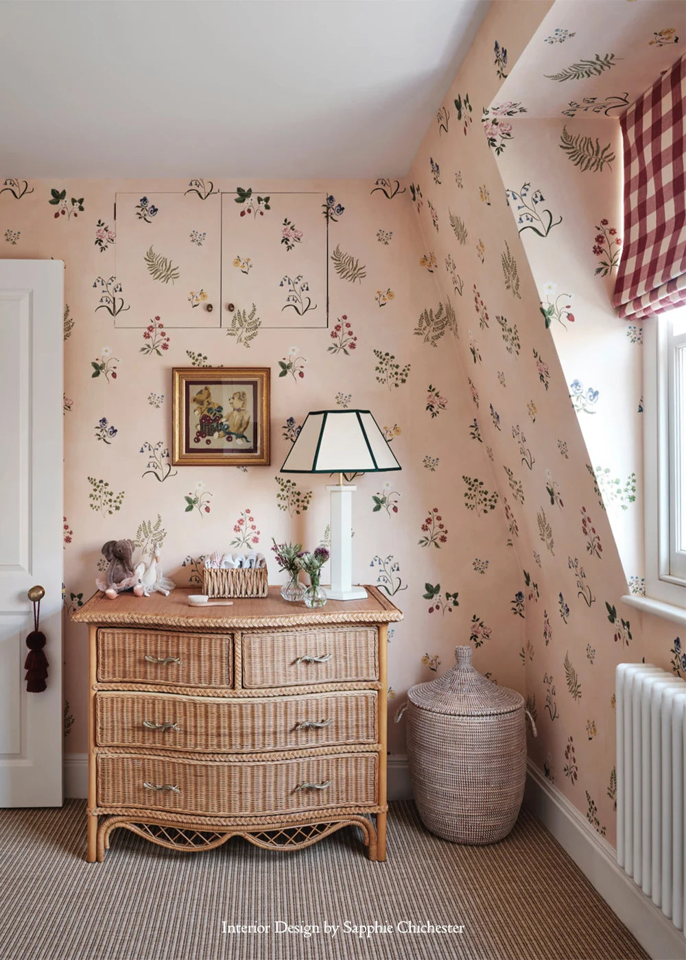 Herbarium Wildflower Wallpaper - Blush