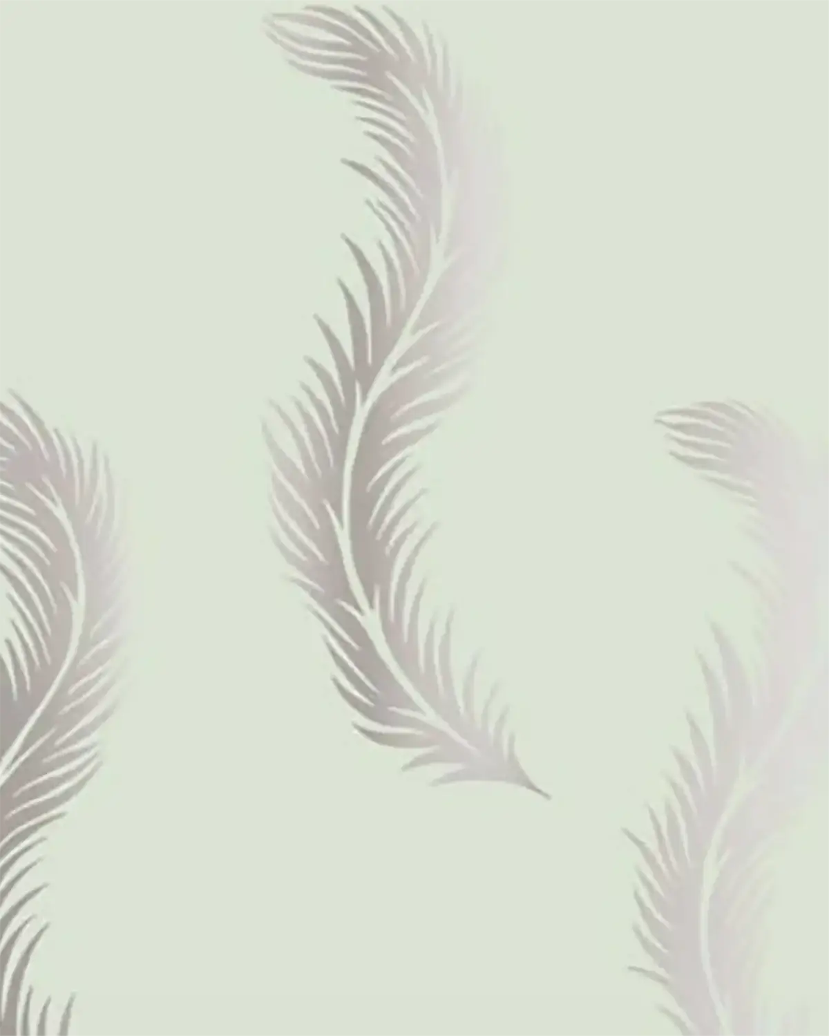 Featherbed - Digital - Silver on Duck Blue