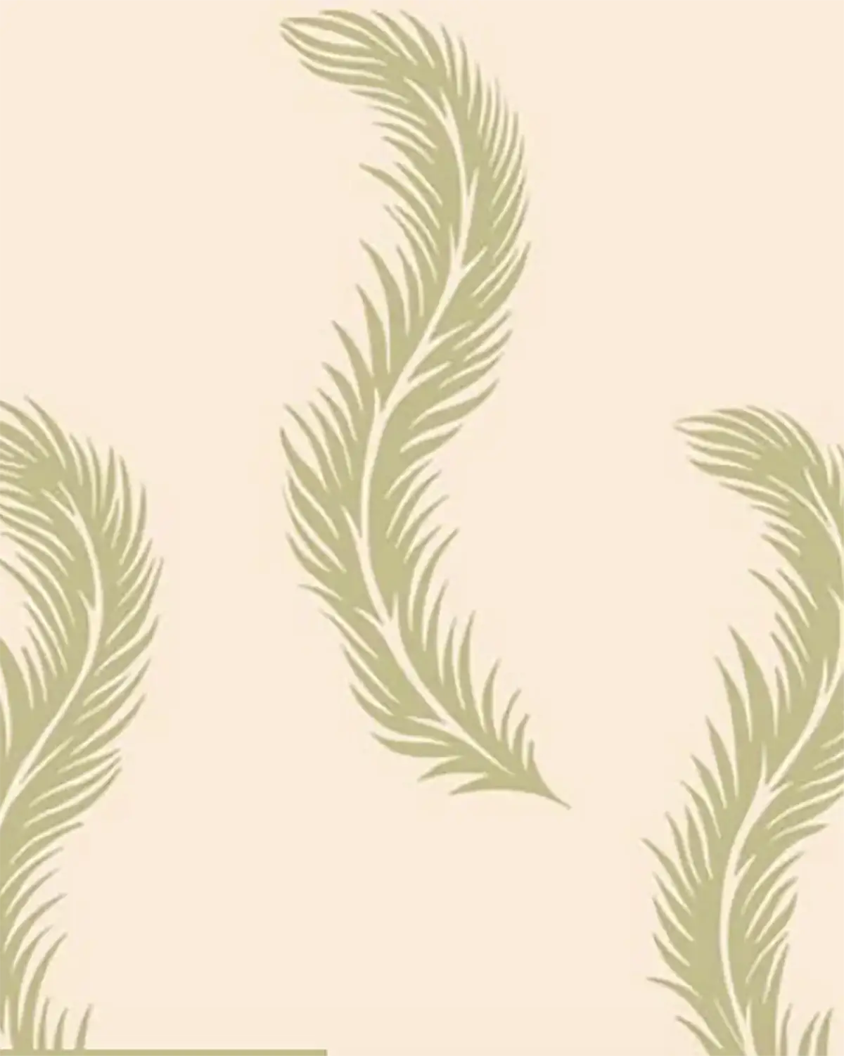 Featherbed - Digital - Fern on Linen