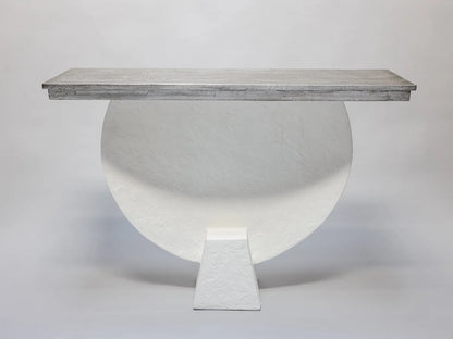 Shell Console - White Plaster