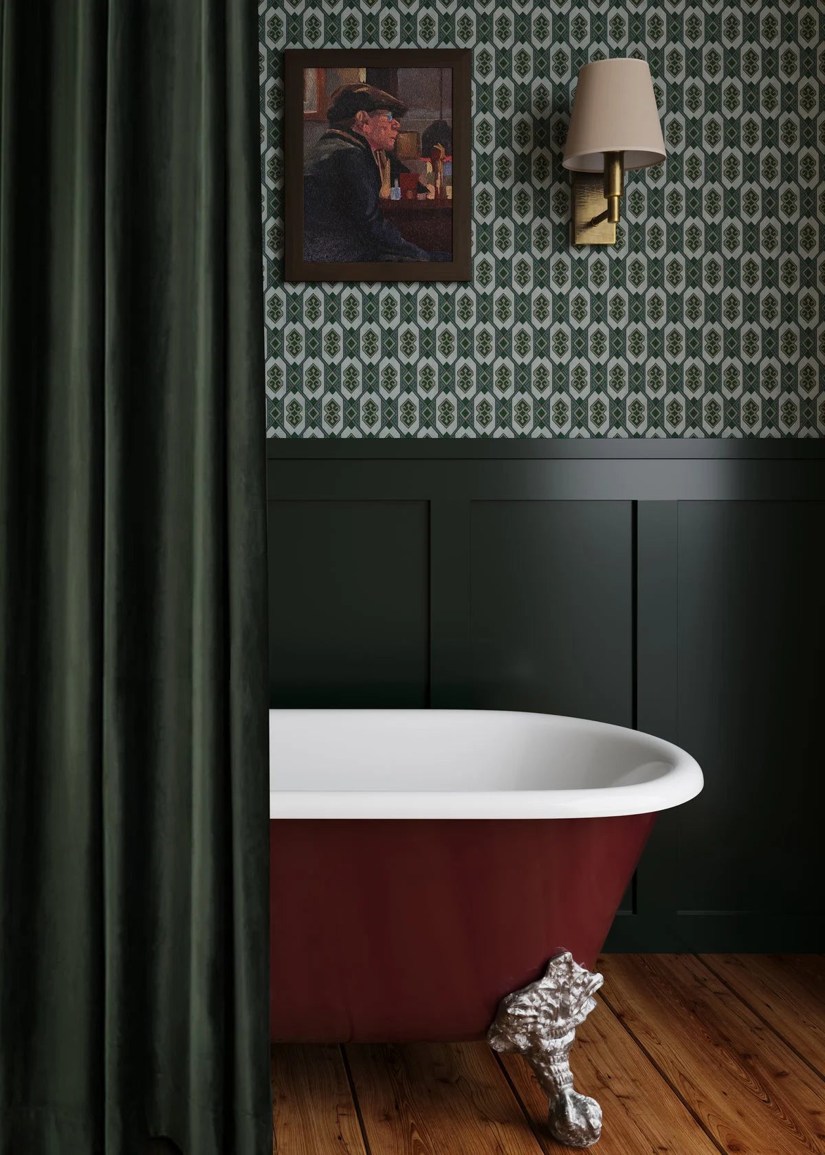 Stained Glass Wallpaper - Emerald