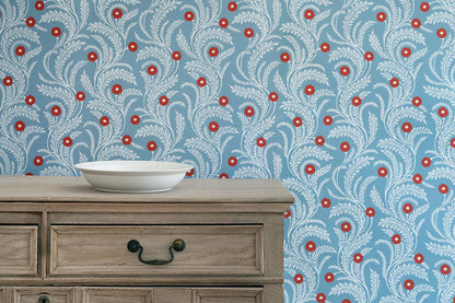 Wild Daisy Wallpaper - Biscuit