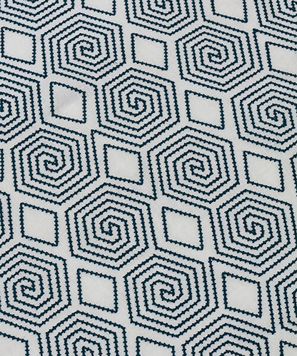 Turkish Maze - Indigo / Cream