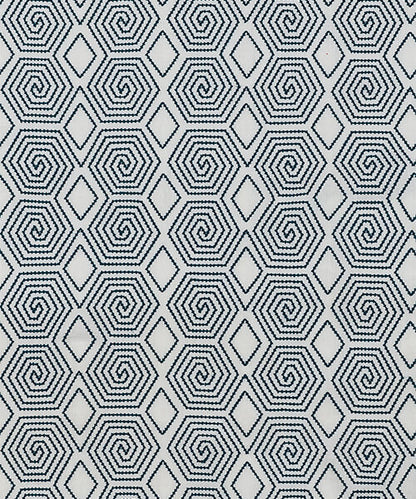 Turkish Maze - Indigo / Cream