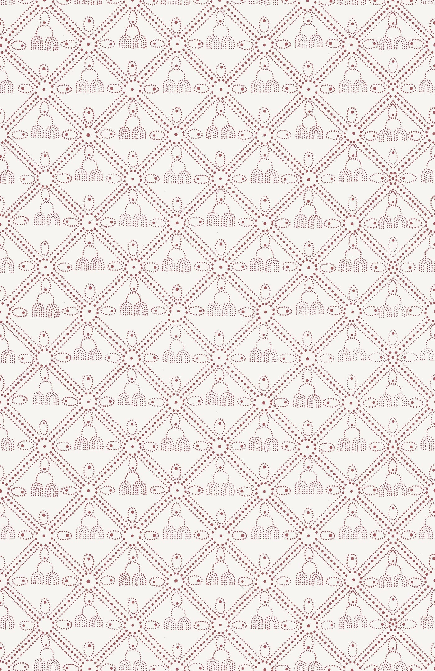 The Queen's Necklace Wallpaper - Garnet Red