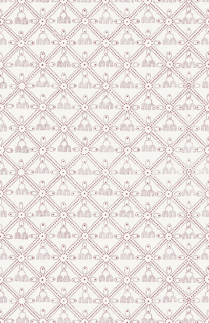 The Queen's Necklace Wallpaper - Garnet Red