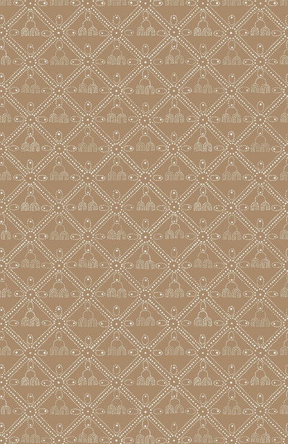 The Queen's Necklace Wallpaper - Tobacco