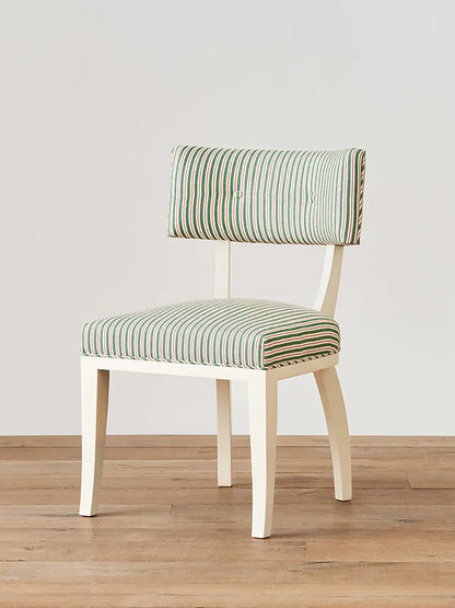 Two Tone Ticking - Aqua & Red