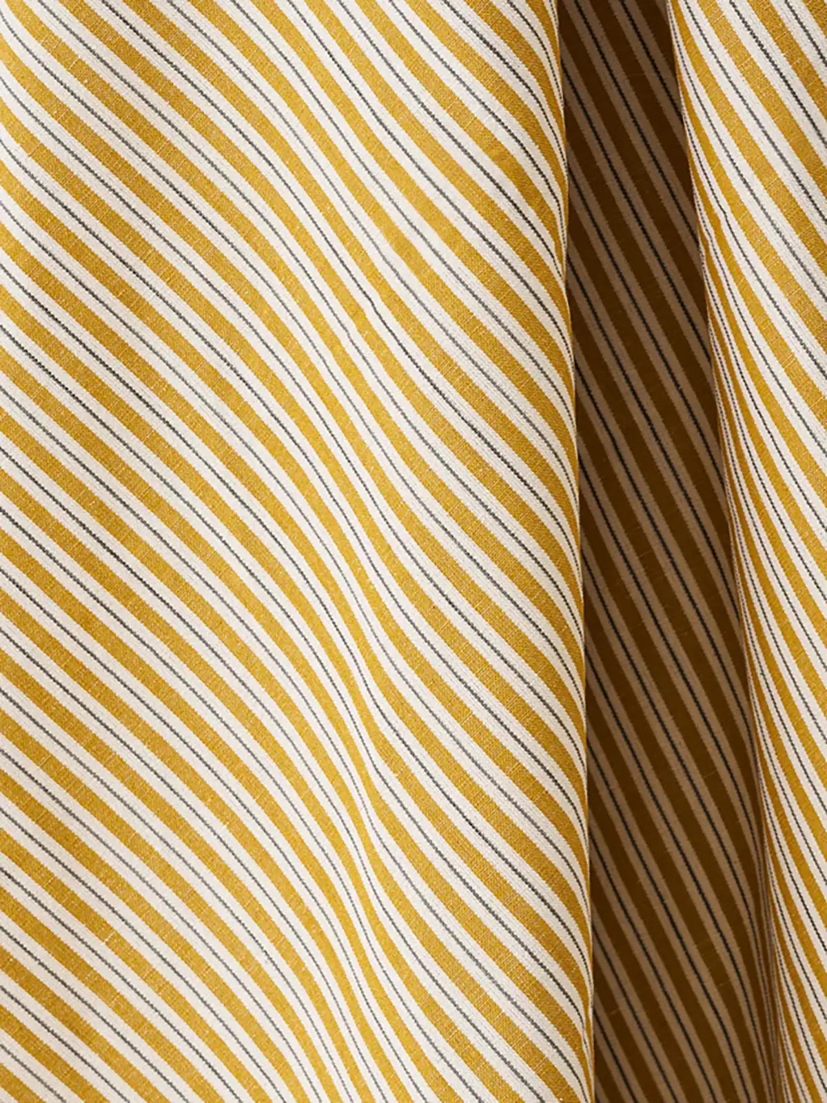 Two Tone Ticking - Gold & Ash