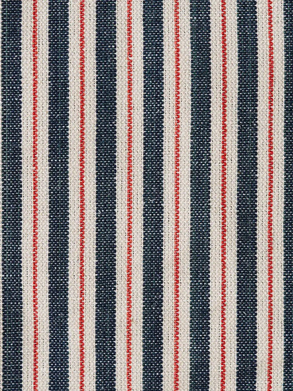 Two Tone Ticking - Indigo & Red