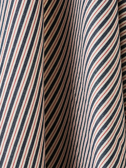 Two Tone Ticking - Indigo & Red