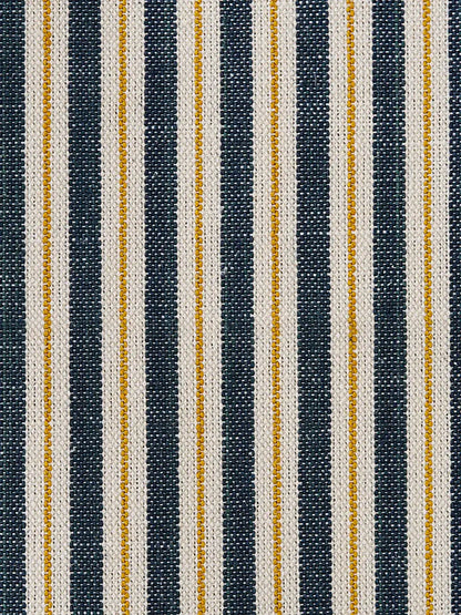 Two Tone Ticking - Navy & Gold