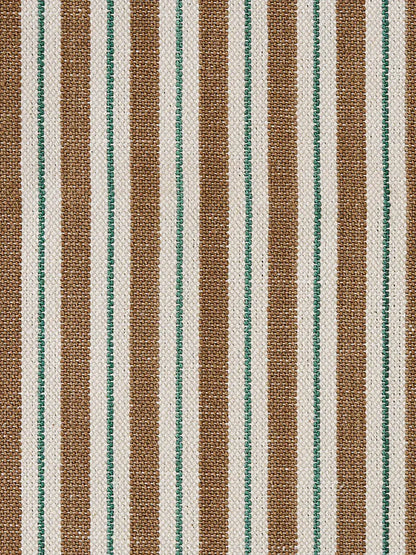 Two Tone Ticking - Taupe & Aqua