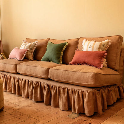 Mid Weight Laundered Linen - Antique Gold