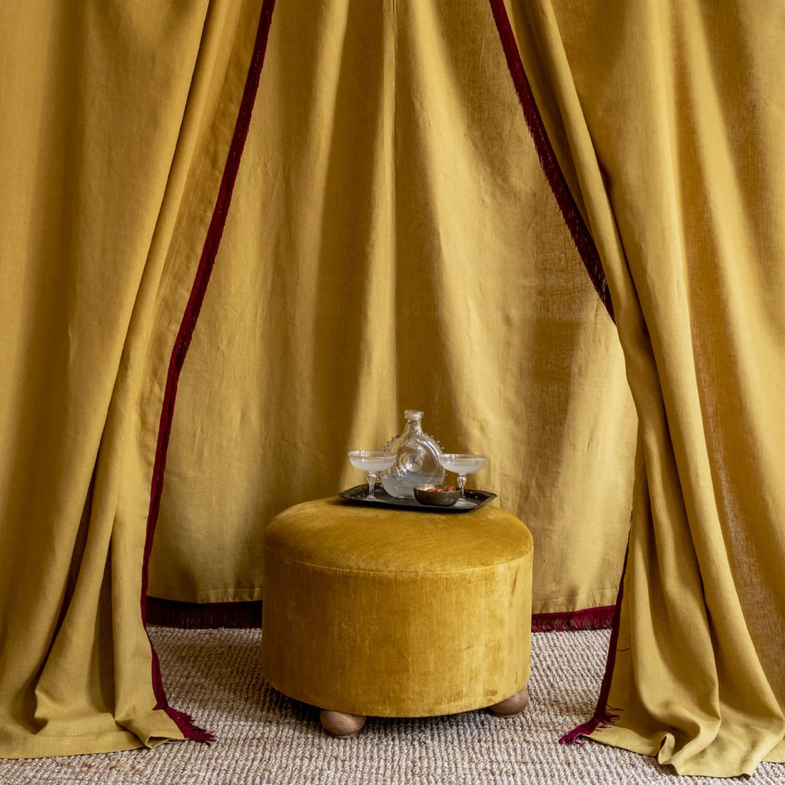 Venetian Linen Velvet - Ochre