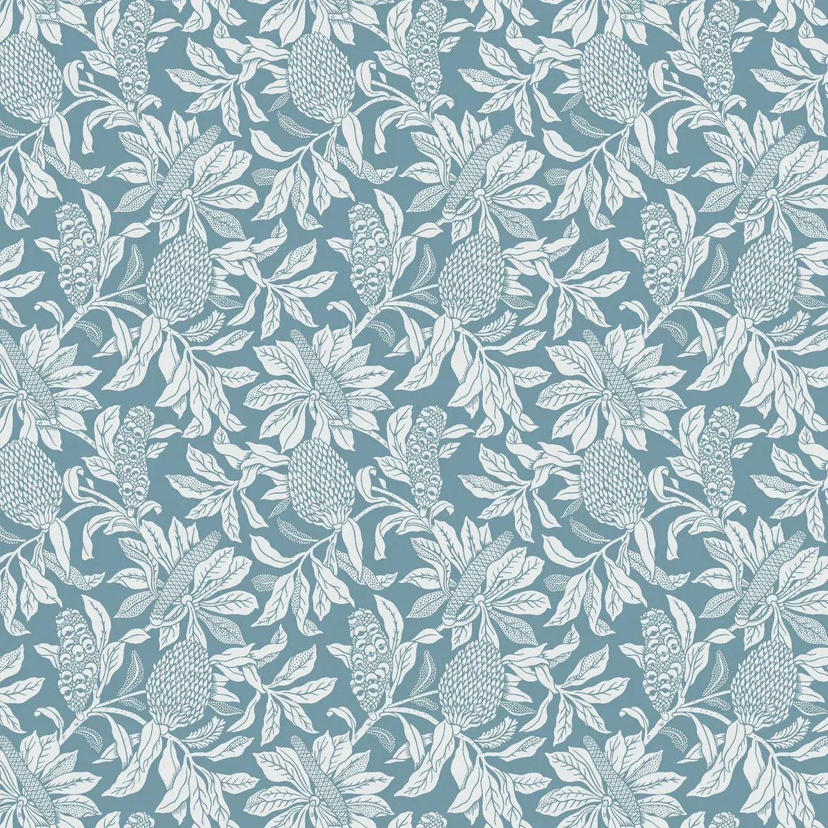 Banksia Wallpaper - Blue
