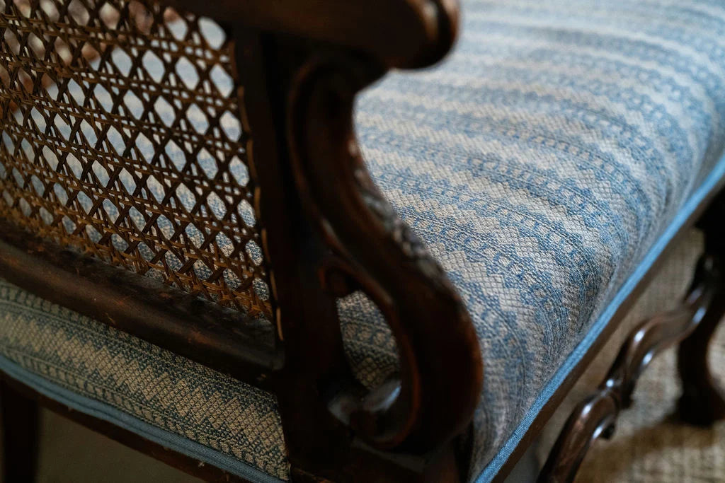 Petite Kitezh Weave - Delft Blue / Natural