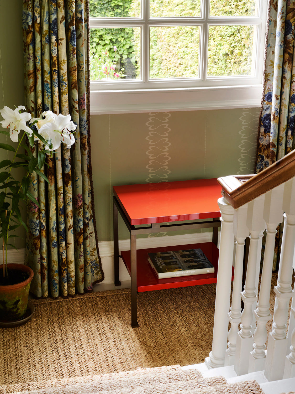 Portsea Side Table - Chinese Red