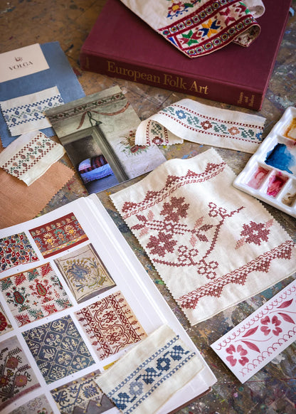 Vine Cross Stitch Braid - Meadow