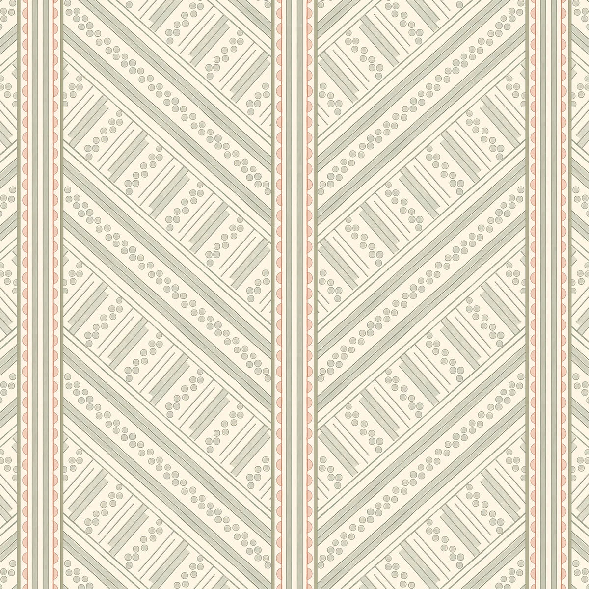 Vondel Wallpaper - Cream & Sage