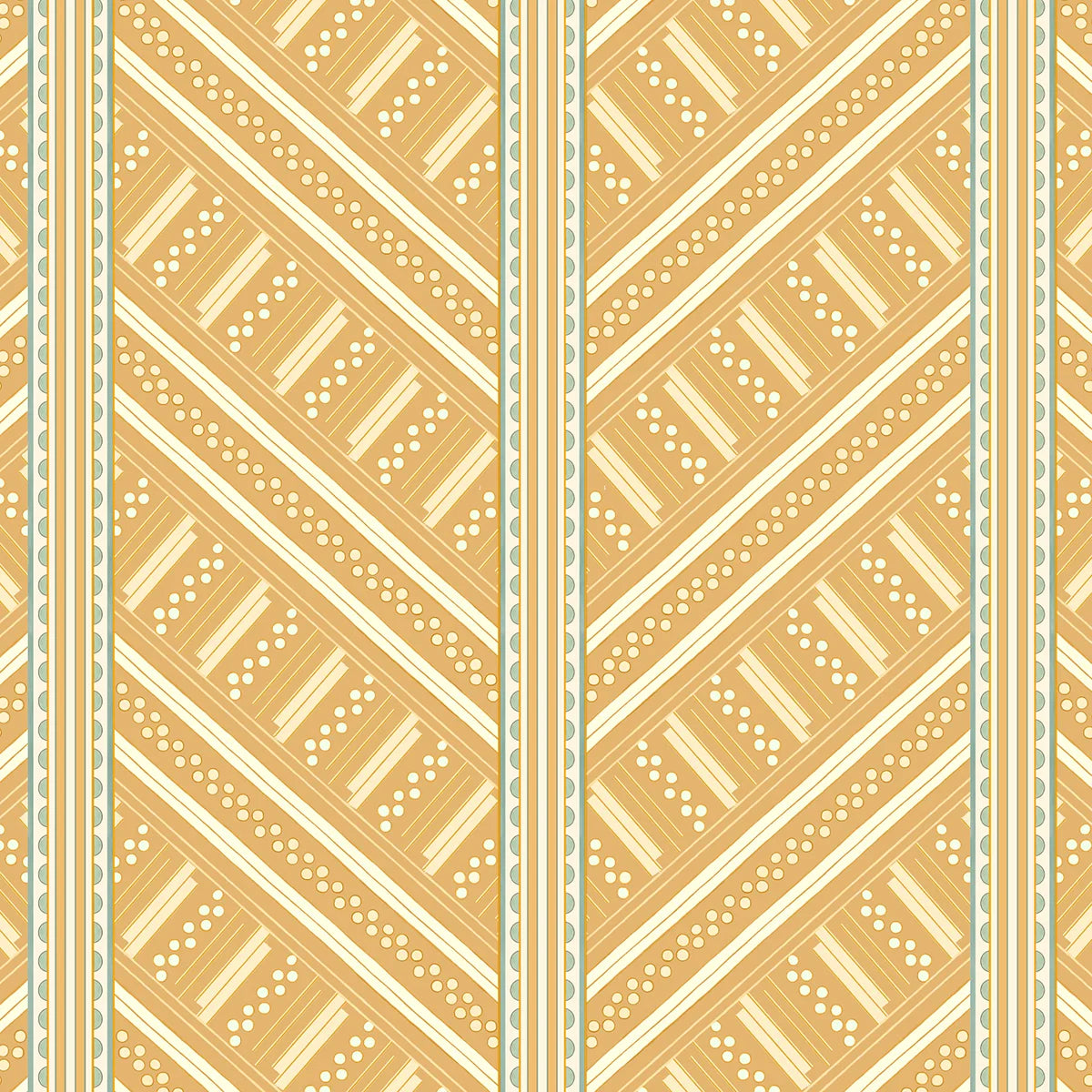 Vondel Wallpaper - Ochre Yellow