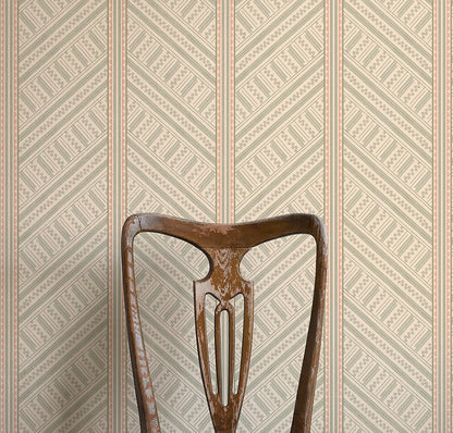 Vondel Wallpaper - Cream & Sage