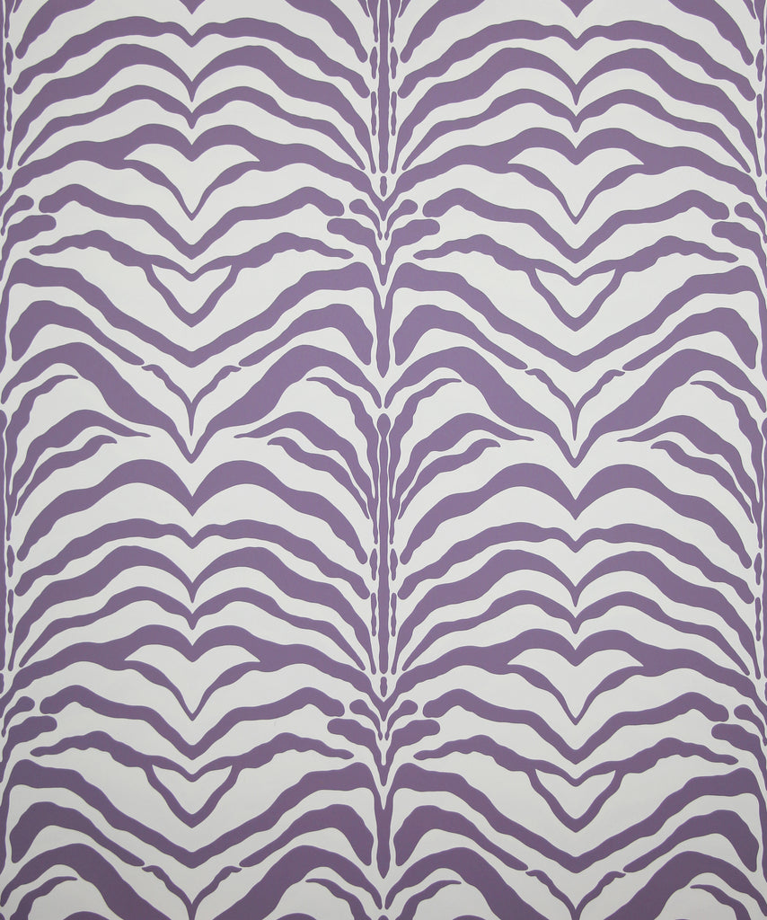 Zebrine Wallpaper - Purple/White