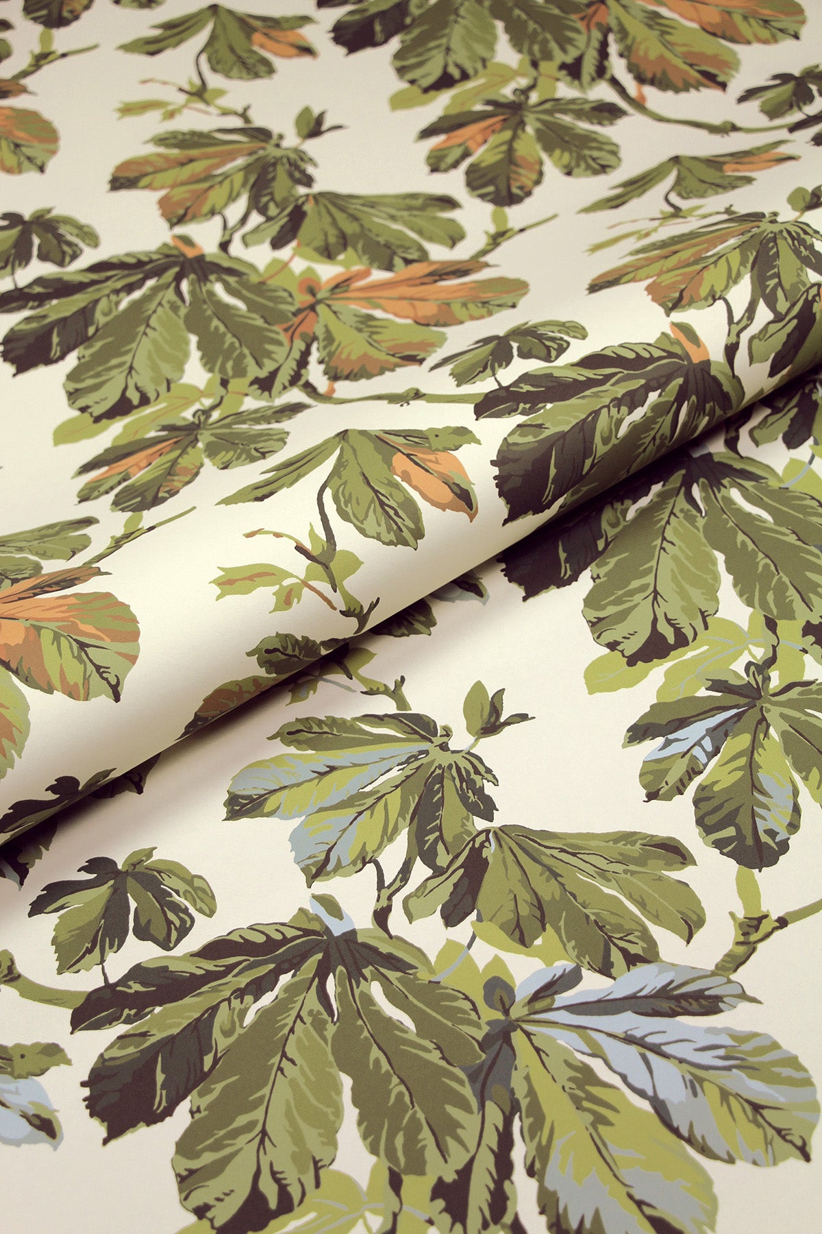 Chesnut Leaves Multi Wallpaper - Autumn