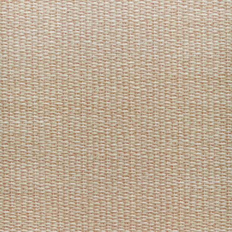 Basketweave Grasscloth Wallpaper - Rose
