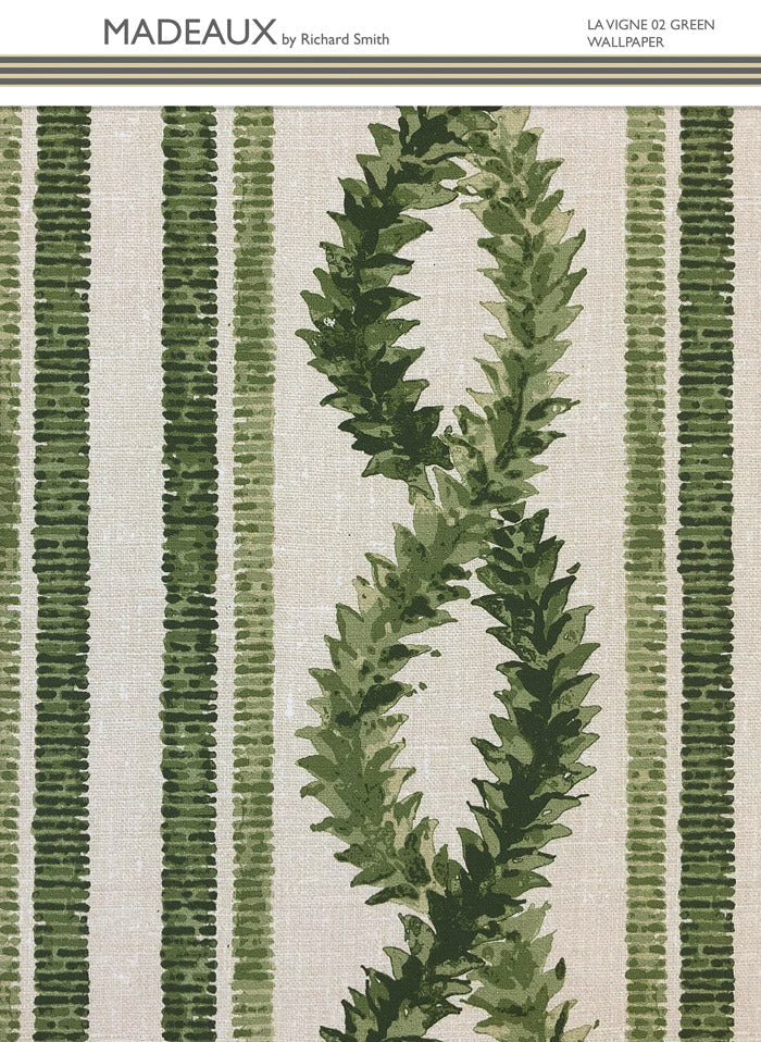 La Vigne Wallpaper - Green