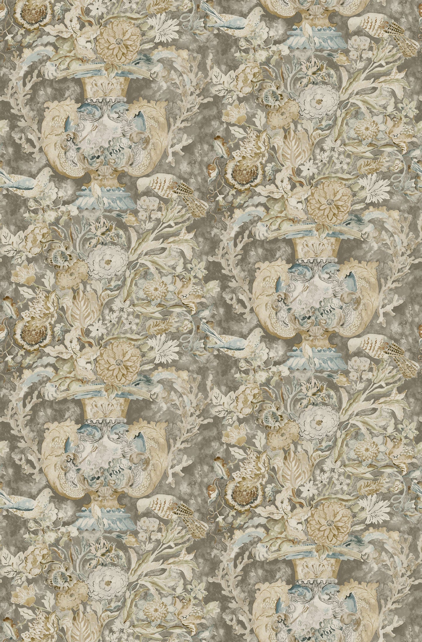 Neptune's Vase Wallpaper - Golden Flax