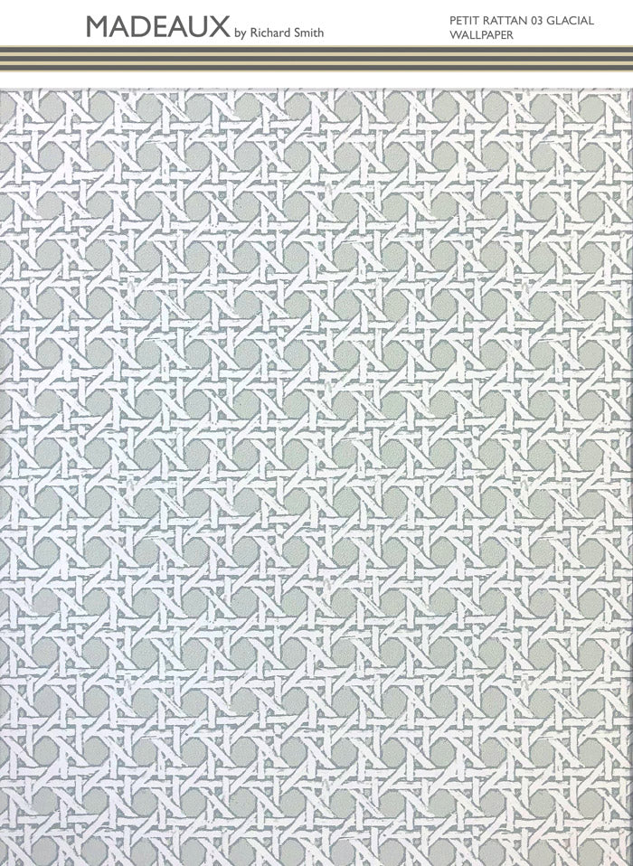 Petit Rattan Wallpaper - Glacial