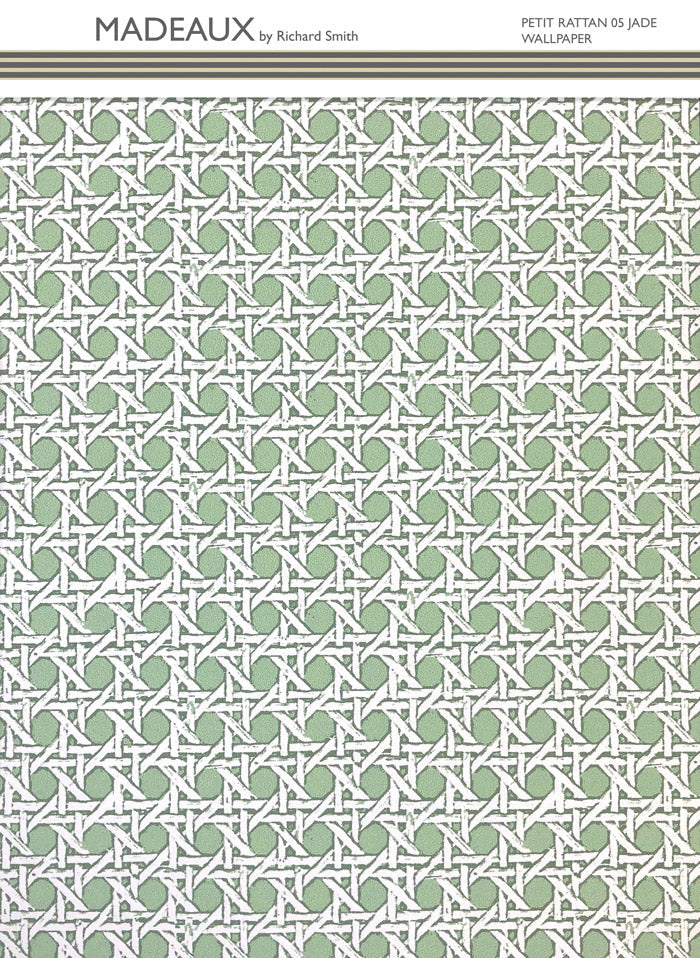 Petit Rattan Wallpaper - Jade