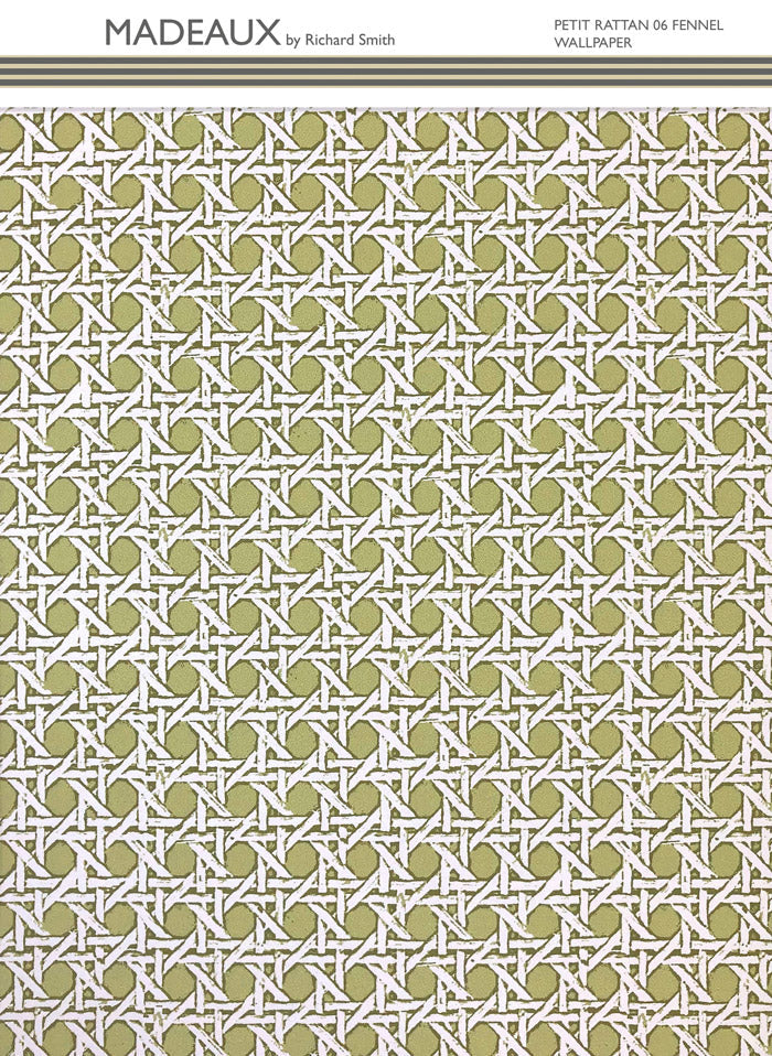 Petit Rattan Wallpaper - Fennel