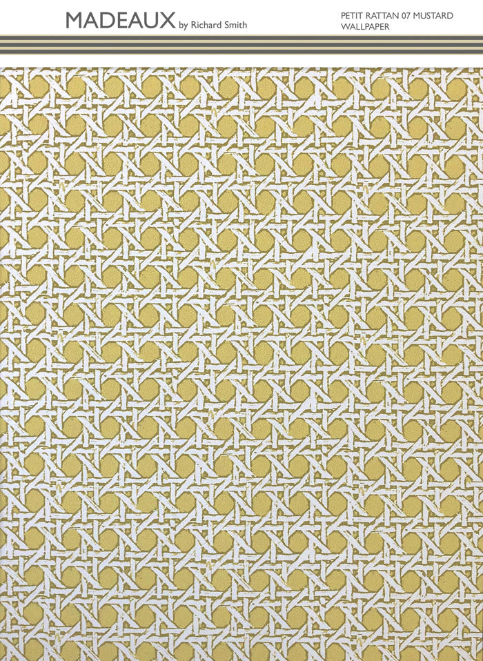 Petit Rattan Wallpaper - Mustard