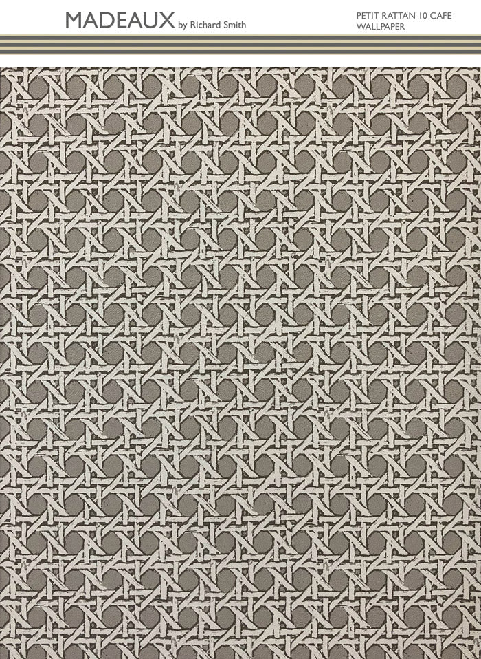 Petit Rattan Wallpaper - Cafe