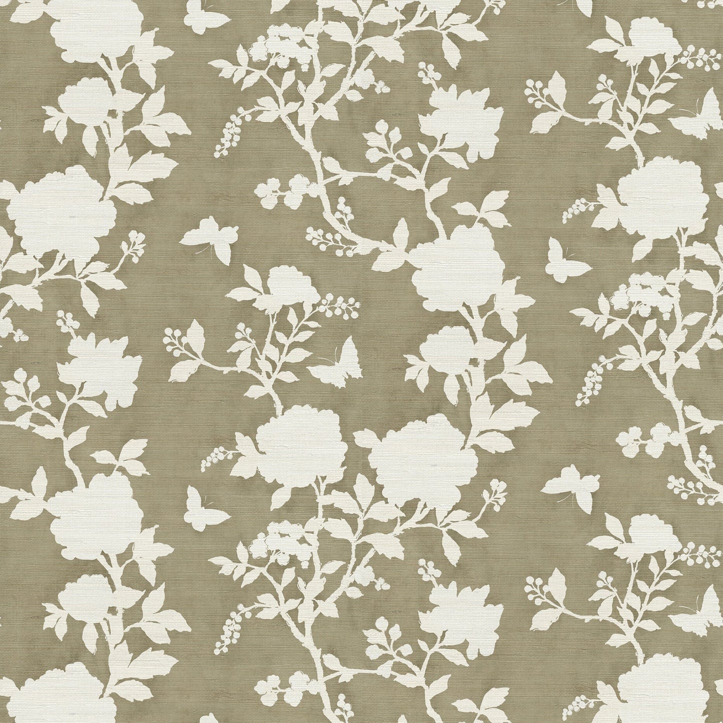 Pivoine Grasscloth Wallpaper - Latte