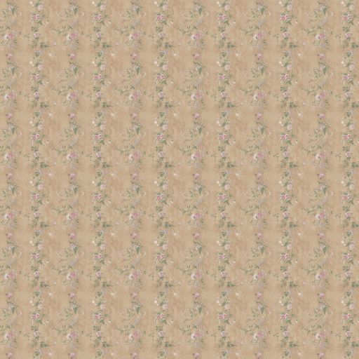 Floral Stripe Wallpaper - Sienna