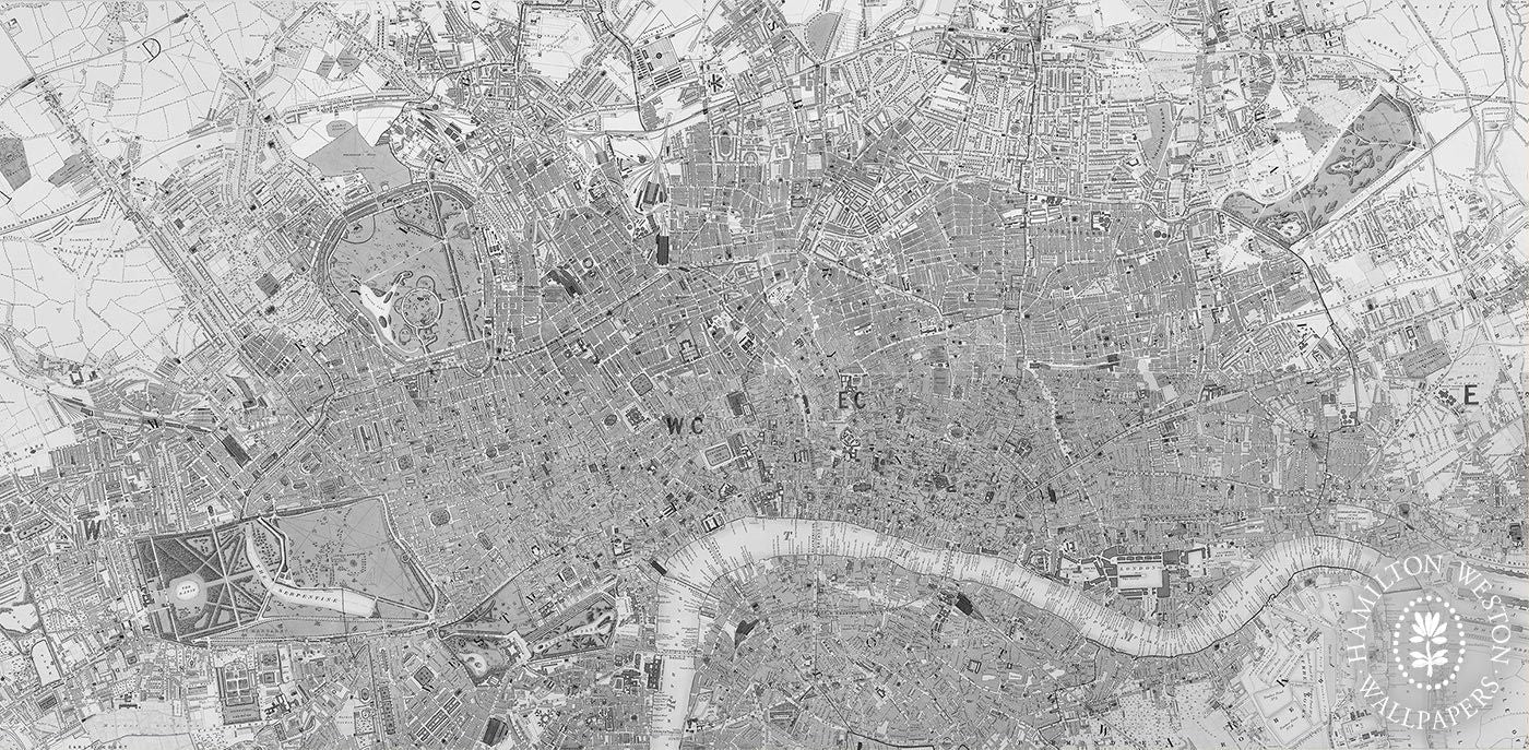 London Map, Victorian Wallpaper - 2