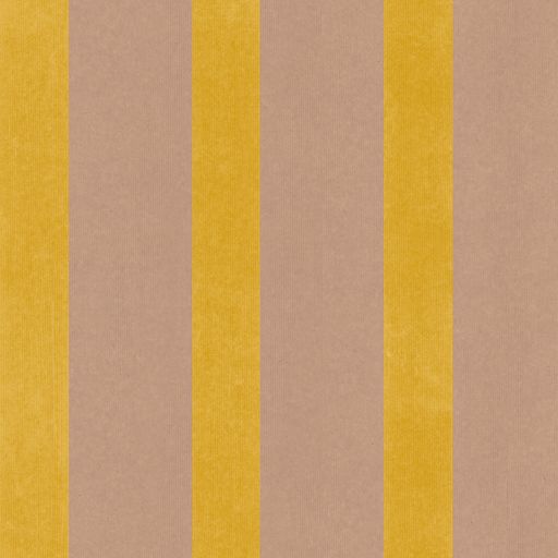 Brown Paper Stripe Wallpaper - Yellow
