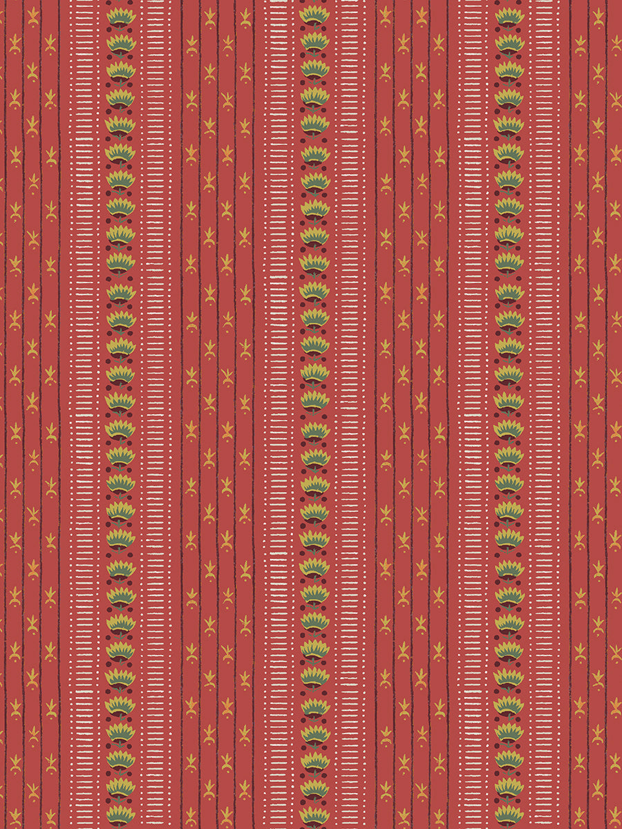 Zephirine Wallpaper - Egyptian Red