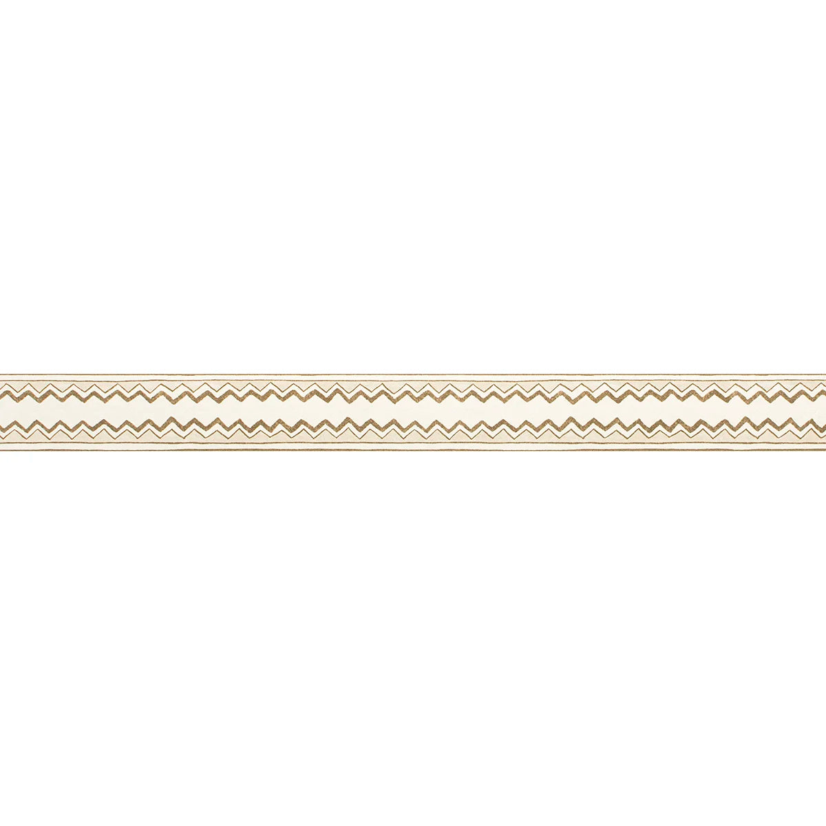 Zig Zag Stripe Border - Biscuit