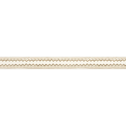 Zig Zag Stripe Border - Biscuit