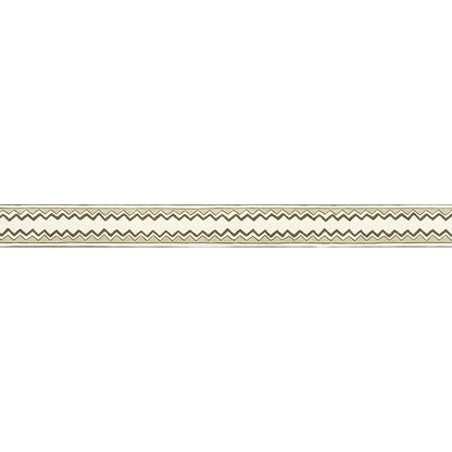 Zig Zag Stripe Border - Moss